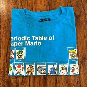 SUPER MARIO Periodic Table of Super Mario Graphic T-shirt - Men’s S / Youth L